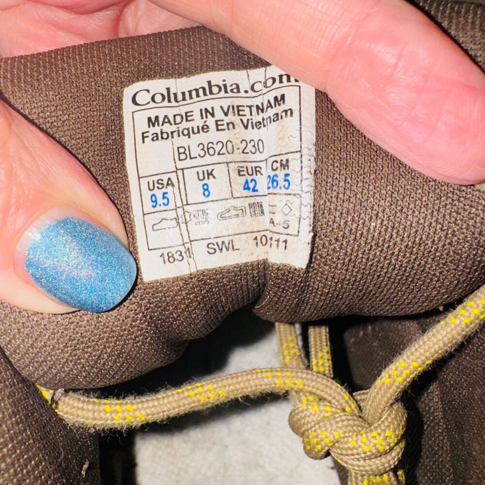 Columbia Womens Coremic Ridge 2 Ankle Hiking Trail Boots Brown Black Lace Up 9.5 - Picture 4 of 12